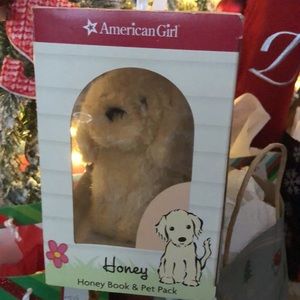 America Girl Honey Dog with box.